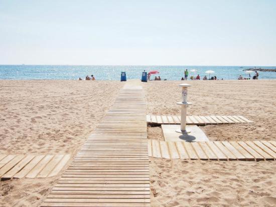 Apto Con Piscina En La Playa Cerca De Vlc Con Ac プソル エクステリア 写真